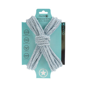 Ouch! Bondage Rope 10m Nylon Powder Blue