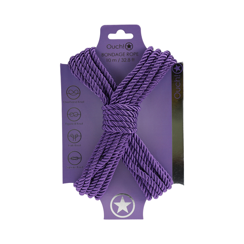 Ouch! Bondage Rope 10m Nylon Purple