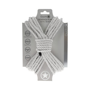 Ouch! Bondage Rope 10m Nylon Silver