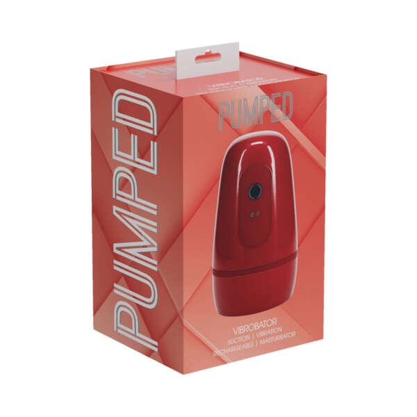 PUMPED Vibrobator Masturbator MetalRed