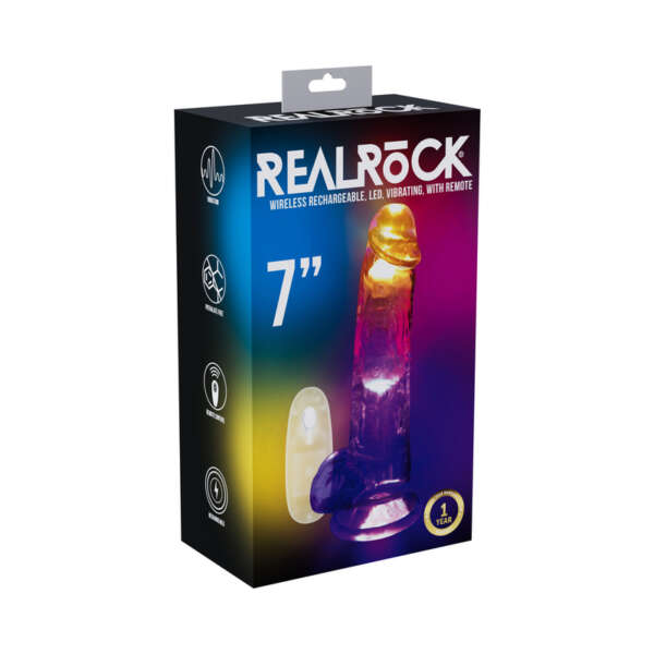 RealRock Wireless RC Vib 7in Balls Clear