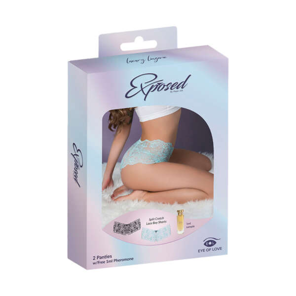 MS PheromonePanty SplitLaceBShrt A/B LXL