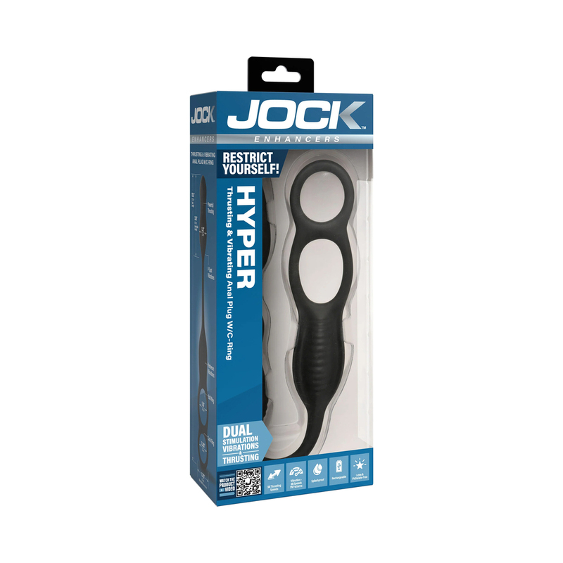 JOCK Silicone Vibrat Plug w/C&B Ring RC