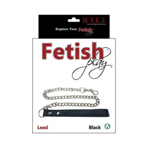 Rouge Fetish Play Vegan Leash Black