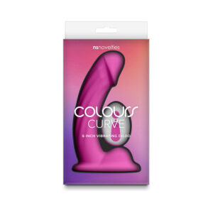 Colours Curve Vibrating 6in Dildo Pink