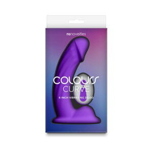Colours Curve Vibrating 6in Dildo Purple