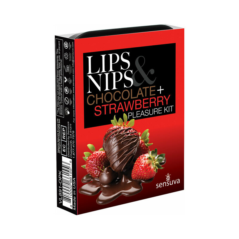 Sensuva Lips&Nips PleasureKit ChocStrawb