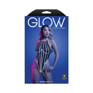 FL Glow Solar Flare Halter Tie Teddy ML