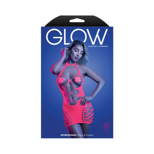 FL Glow Aphrodisiac UV Dress &Pasties OS