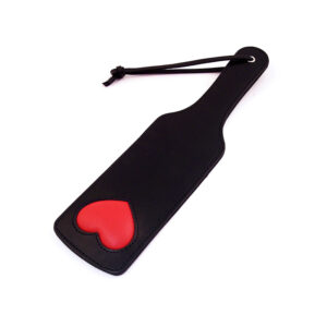 Rouge Leather Paddle w/Padded Heart B/R