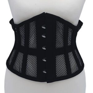 Rouge Mesh Corset Black S/M