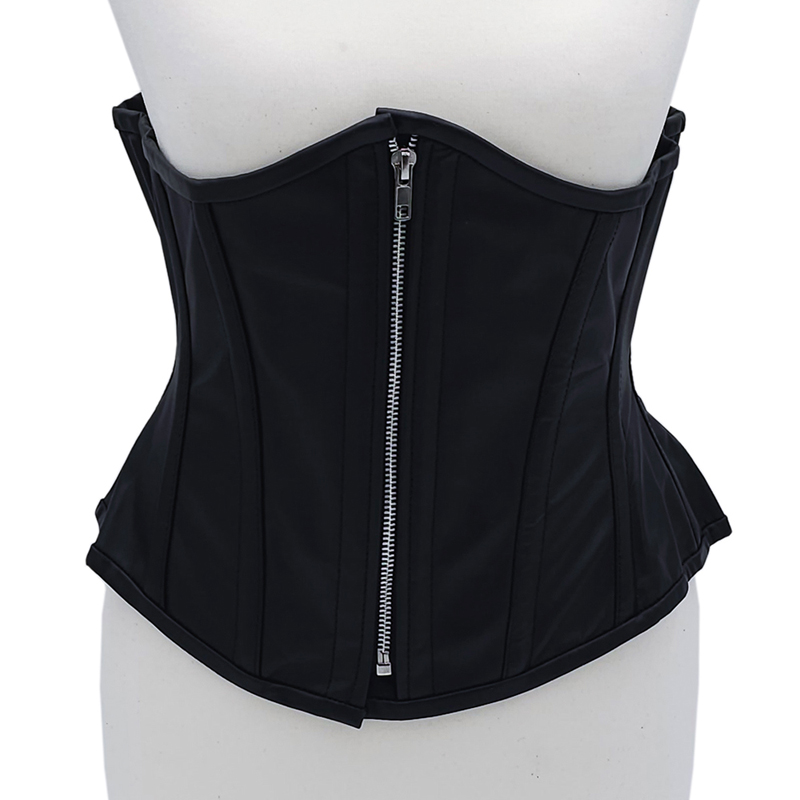 Rouge Leather Corset Black L/XL