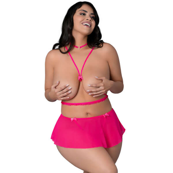 MS Pink Kink HarnTopSkirtPanty&Choker Q