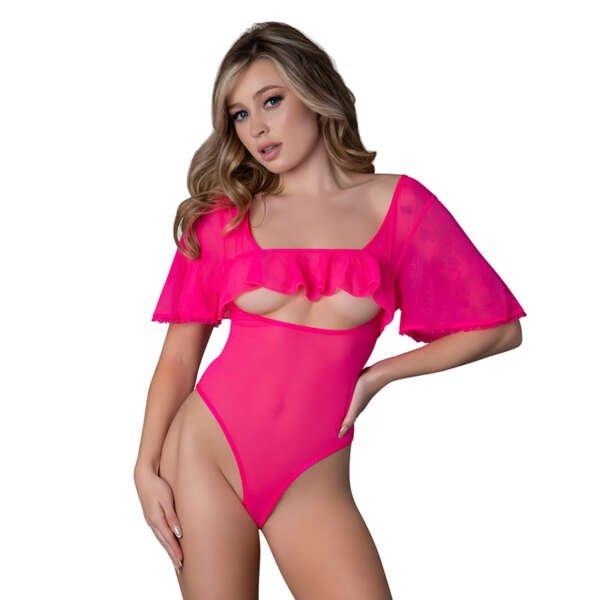 MS Pink Kink FlutterSleeveTeddy Pink SM
