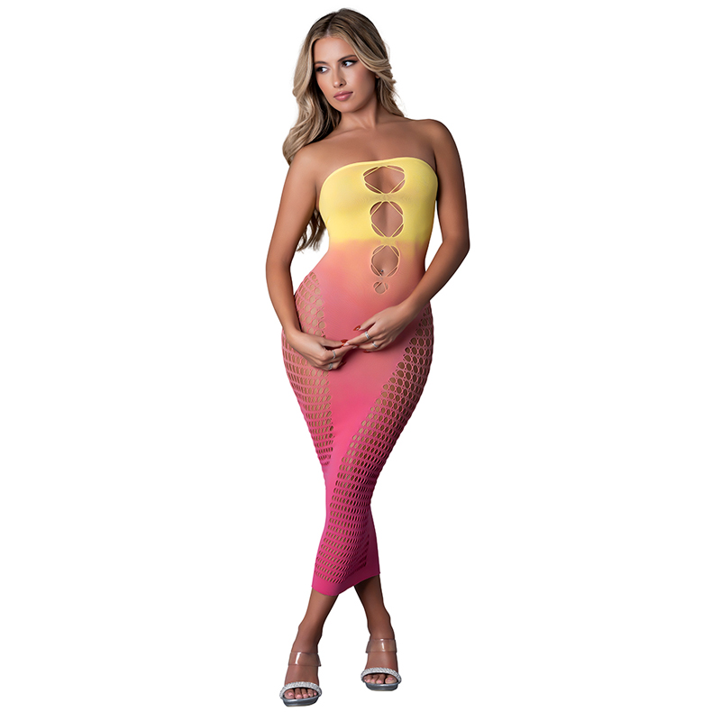 MS Seamless Gown Ombre Sunset OS