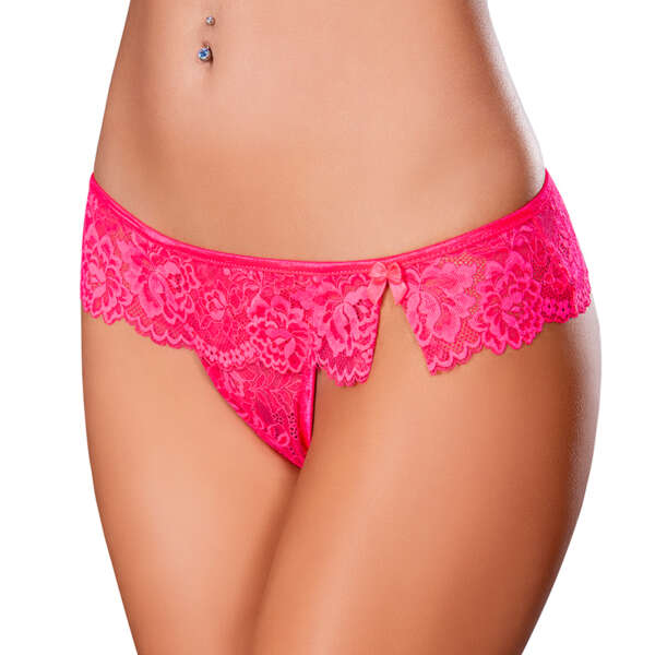 MS Get It Girl Flutter Thong Pink LXL