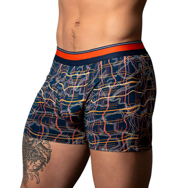 MP Soo Cumfy Boxer Brief Navy/Orange M