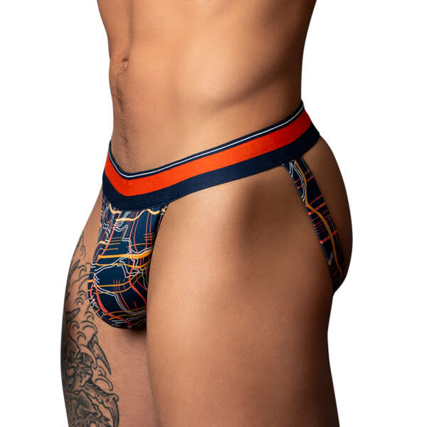 MP Soo Cumfy Jock Navy/Orange LXL