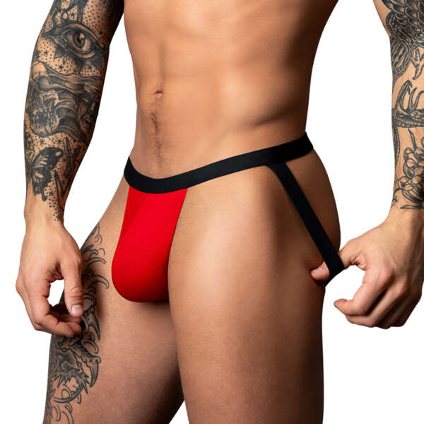 MP Hot Mesh Jock Black/Red SM