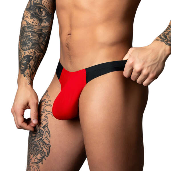 MP Hot Mesh Bong Thong Black/Red LXL