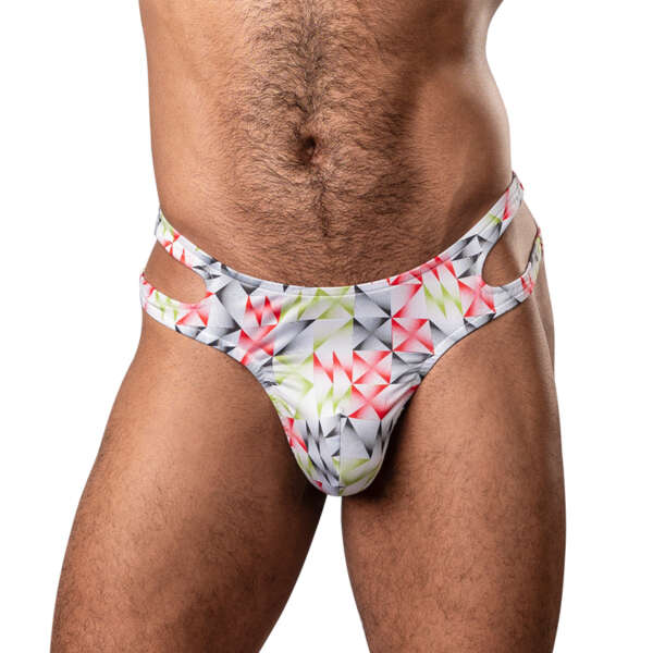 MP Cut It Out! Cutout Thong Red/Black SM