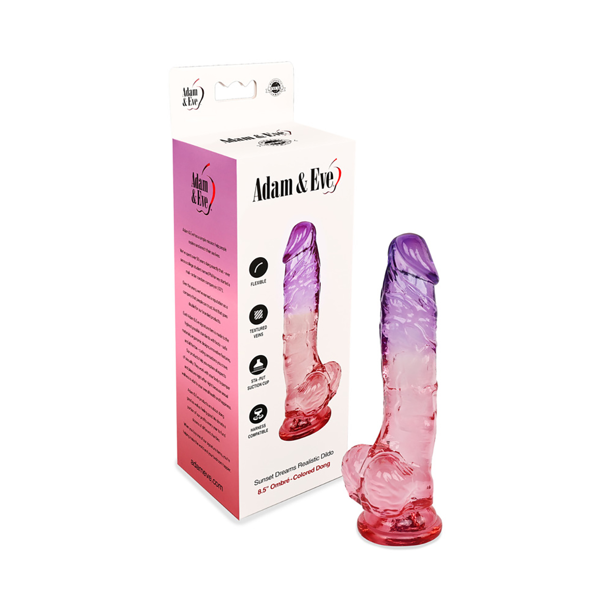 A&E Sunset Dreams Realistic Dildo 8.5in