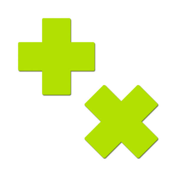 Pastease Plus X GITD Neon Yellow Cross