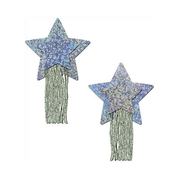 Pastease Star Tassel Silver Glitter Star