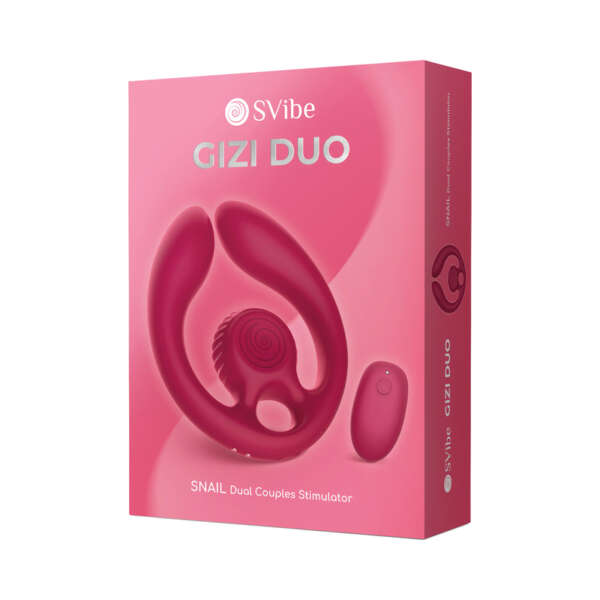 SVibe Snail GIZI Duo CoupleStim Burgundy