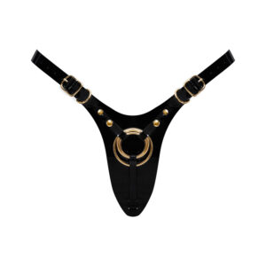 Strap-On-Me Leatherette Harn O/S Bl