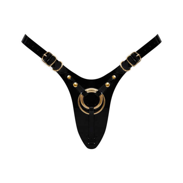 Strap-On-Me Leatherette Harn O/S Bl