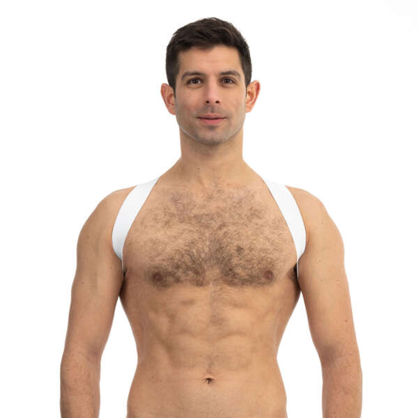 Prowler RED Sports Harness Lit White S/M