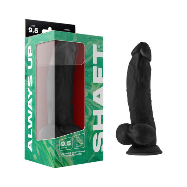 Shaft Model N 9.5in Silicone w/Balls Blk