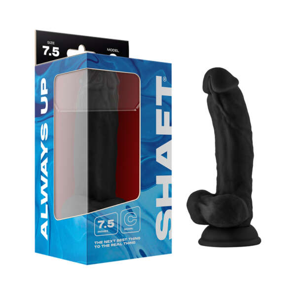 Shaft Model C 7.5in Dong w/Balls Black