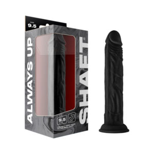 Shaft Model J 9.5in Silicone Dong Black