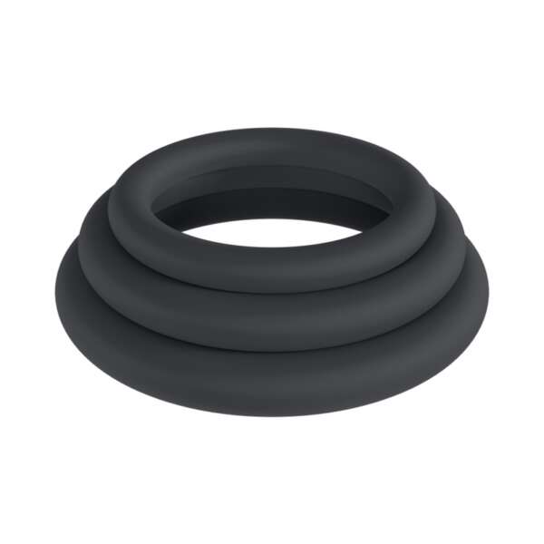 LEVELZ Classic Sili C-Ring Set XS/S/M Bk