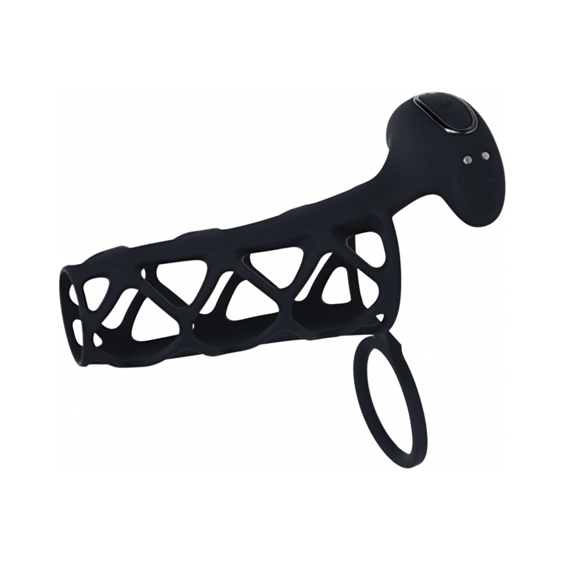 LEVELZ Vibrating Cage Sleev&Ball Ring Bk