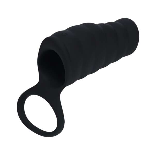 LEVELZ Vibrating Rib Sleeve&Ball Ring Bk