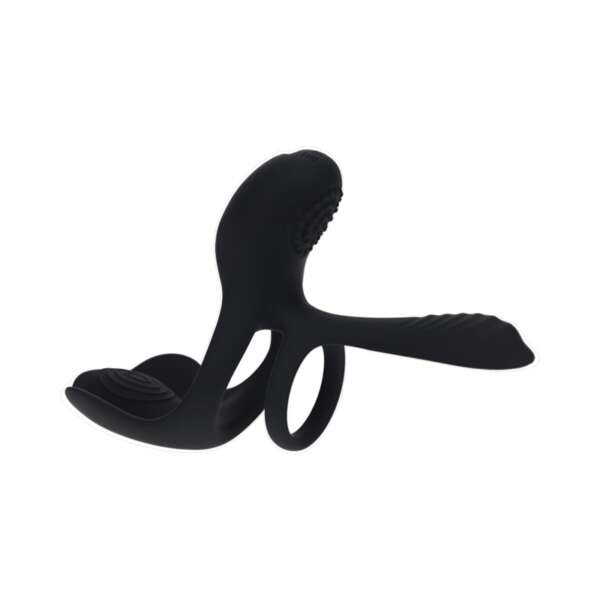 LEVELZ Triple Motor Vibr Sili C-Ring Blk