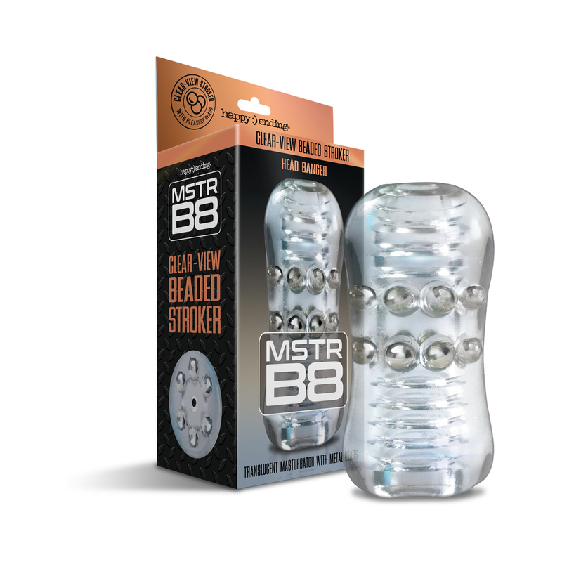 MSTR B8 Clear Beaded Stroker Head Banger