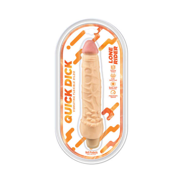 Quick Dick Lone Rider Vib Dildo 8in