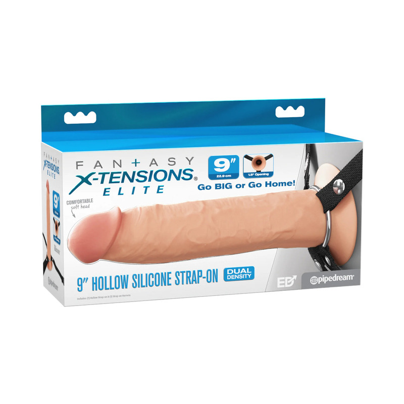 FX Elite Hollow Strap-On Dual Den 9in Li