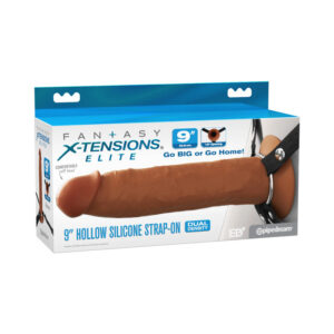 FX Elite Hollow Strap-On Dual Den 9in Br