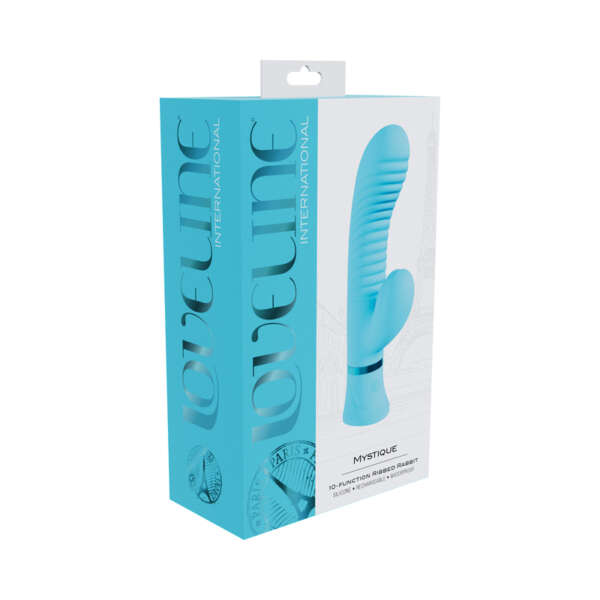 Loveline Mystique Sil Rib Rabbit Vib Blu
