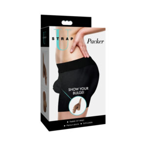 Strap U 3.6in Sili Packer Dildo Medium