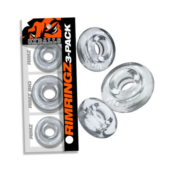 Oxballs Rimringz Multi Size 3pk Clear