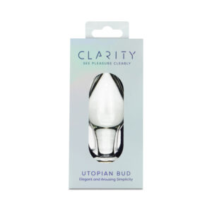 Clarity Utopian Bud Glass Dildo