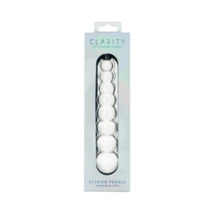 Clarity Elysian Pearls Glass Dildo