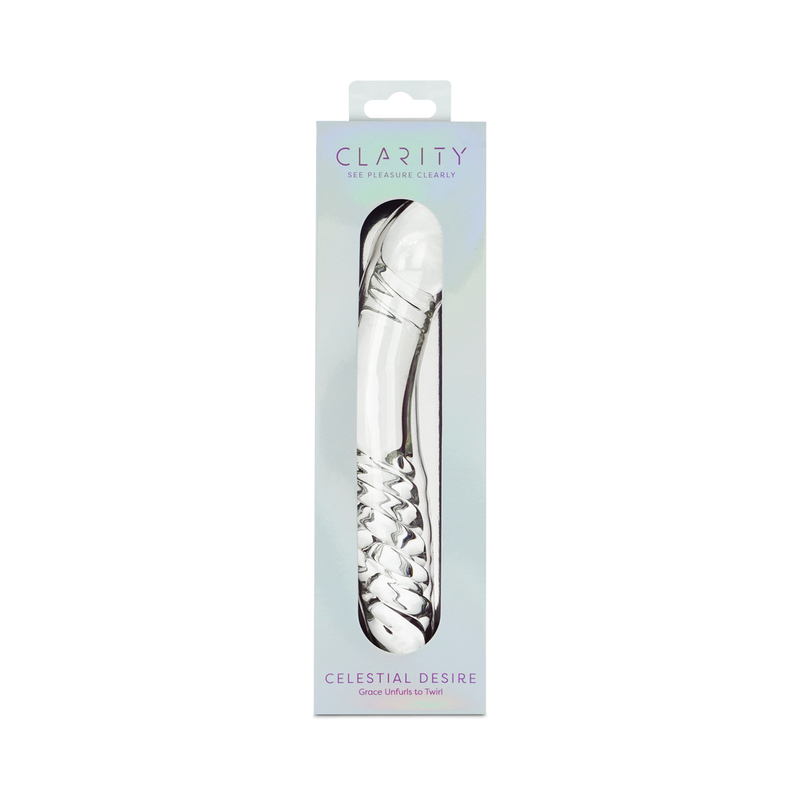 Clarity Celestial Desire Glass Dildo