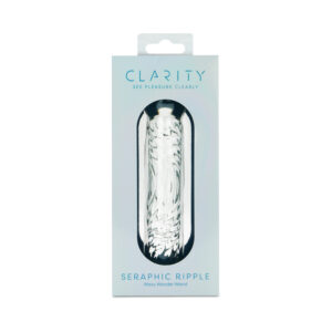 Clarity Seraphic Ripple Glass Dildo